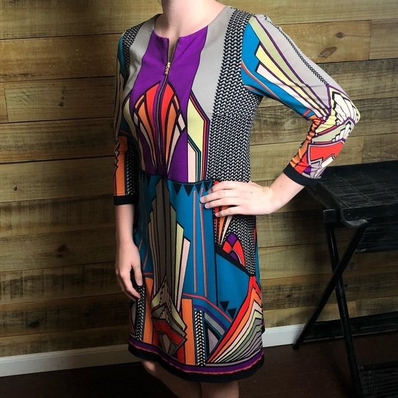 ETCETERA, Geometric dress, EUC - Picture 2 of 11